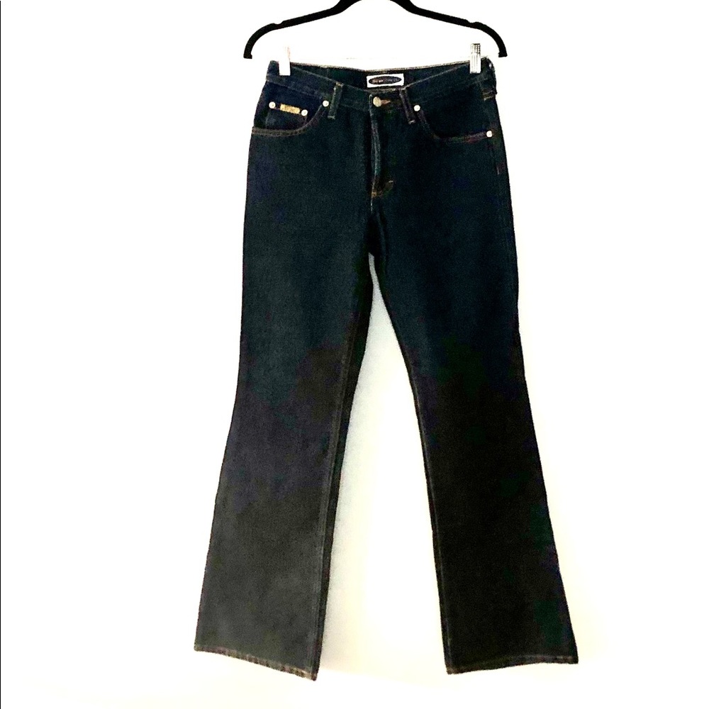 Blue Asphalt Fit and Flare Jeans